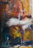 PASJA TAŃCA by Joanna Aurelia Sikiewicz-Wojtaszek, 2020, akryl, płótno, sold Dec 2020