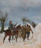 Jerzy Kossak, KONWÓJ BOLSZEWICKICH JEŃCÓW