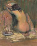 Włodzimierz Błocki, AKT TYŁEM, przed 1914, olej, płótno