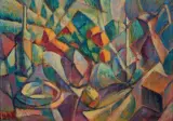 Jerzy von Hulewicz, MARTWA NATURA, ok. 1924-1926, olej, tektura