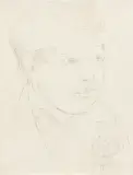 Tadeusz Makowski, PORTRET CHŁOPCA, ok. 1926, ołówek, papier