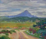 Jan Peske, WIDOK NA SZCZYT CANIGOU, 1922, olej, płótno