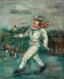 Jakub (Jacques) Zucker, ŁYŻWIARZE W CENTRAL PARKU, 1934, olej, płótno