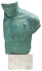 ASKLEPIOS by Igor Mitoraj, 1988, brąz patynowany, kamień, sold Dec 2020