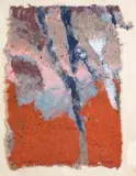 Z wiatrem by Ewa Latkowska-Żychska, 2019, technika wł., papier ręcznie czerpany i barwiony, offered Dec 2020