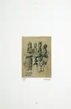 Jan Lebensztejn, Przy stoliku, 1977, litografia barwna, papier