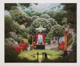 APARTAMENT NA DZIAŁCE by Jacek Yerka, 2009, giclée, papier, sold Dec 2020