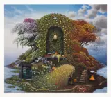 Trzy pory roku by Jacek Yerka, 2001, giclée, papier, offered Dec 2020