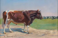 Kazimierz Lasocki, BYK, 1941, olej, sklejka