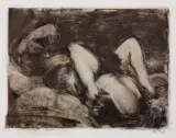 Wojciech Weiss, SCENA EROTYCZNA, monotypia, papier