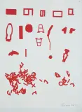 BEZ TYTUŁU by Jan Tarasin, 1990, serigrafia, papier, sold Nov 2020