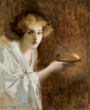Jan Styka, QUO VADIS. LIGIA Z KAGAŃCEM, 1904-1912, olej, tektura