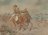 Juliusz Kossak, DRUŻBOWIE NA WESELU UKRAIŃSKIM
