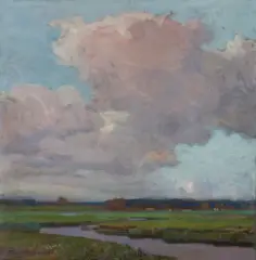 Stefan Popowski, OBŁOKI, 1915, olej, płótno