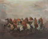 Bohdan Kiszka, PAMIĘTNIK: STARZY NAMYSŁOWIACY, olej, płótno