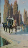 Wacław Pawliszak, ZALOTY, 1893, olej, płótno
