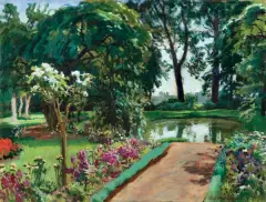 Józef Mehoffer, ŚCIEŻKA OGRODOWA, 1934, olej, płótno