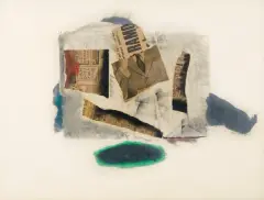 Tadeusz Kantor, BEZ TYTUŁU, 1966, collage, karton naklejony na płótno