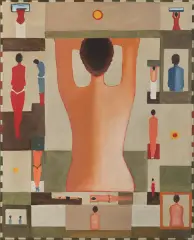 Jerzy Nowosielski, MONOGRAFIA NIEZNAJOMEJ, 1978, olej, płótno