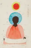 PROROK MICHEASZ by Jerzy Nowosielski, ok. 1982, akwarela, tempera, ołówek, papier, sold Oct 2020
