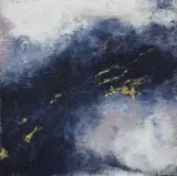 Mila Starzyńska, Azul, 2020, technika własna, akryl, węgiel, płótno