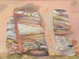 Krzysztof Figielski, SEN WĘDROWCA, 1997, kredka, tusz, papier