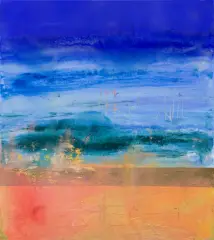 Тарас Порожняк, Seaside I, 2019, olej, żywica, płótno