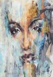 Profil w portrecie by Joanna Aurelia Sikiewicz-Wojtaszek, 2020, akryl, płótno, sold Oct 2020