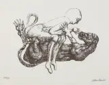 Jan Lebensztejn, Nienasycenie, 1966, litografia, papier