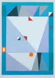 Jerzy Nowosielski, ABSTRAKCJA, 1997, serigrafia barwna, karton