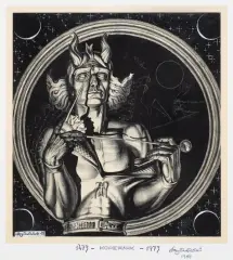 Stanisław Szukalski, KOPERNIK, 1935/1973, druk na kremowej tincie, papier