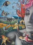 Jolanta Czacharowska, Only You Mr. Bosch, 2020, pastel, papier