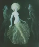 Léonor Fini, Taniec, litografia, papier z suchą pieczęcią
