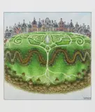 WYTWORNA TRYDAKNIA by Jacek Yerka, 2019, kredki, ołówek, papier, sold Sep 2020