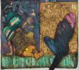 Tomasz Akusz, TEMAT 283, 1990, olej, płótno