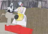 Edyta Draus, WIELKA PRZERÓBKA, ołówek, collage, papier