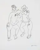 Malarz Nierozpoznany, Para, flamaster, papier