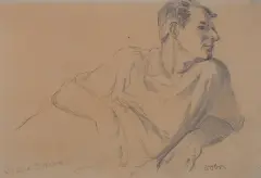 Wacław Obrębowski, Staszek Dawski, ok. 1937, ołówek, papier kremowy