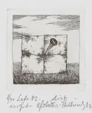 Lato 82 - List by Maria Okołów-Podhorska, 1983, akwaforta, papier, offered Aug 2020