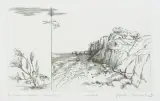 Grecja -Santorini - Lilie w Oia by Maria Okołów-Podhorska, 1999, akwaforta, papier, offered Aug 2020