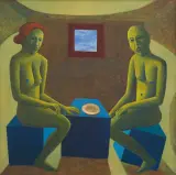 Adam Szulc, ROZMYŚLANIA 5 - POWRÓT, 1998, akryl, płótno