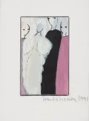 Wanda Warska, Kobiety, 1991, gwasz, tusz, papier
