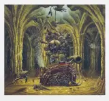 Z GŁĘBI by Jacek Yerka, 1995, giclée, papier, sold Aug 2020