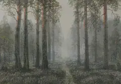 WRZOSOWISKO by Wiktor Korecki, 1969, olej, płótno, sold Jul 2020