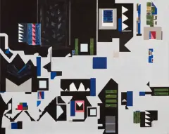 Jerzy Sojka, Galeria w otwartej przestrzeni, 2016, akryl, płótno