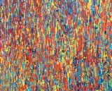 Monika Rybińska, WHEN THE SUN GOES DOWN, 2017, akryl, płótno