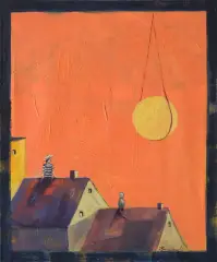 Mateusz Kmiecikowski, Samotnicy, 2012, olej, płótno