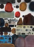 Jan Tarasin, KOMPLIKACJA, 1991, akwarela, tusz pędzel, papier