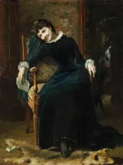 MIŁOSNY LIST by Paweł Merwart, 1880, olej, płótno, offered Jun 2020