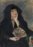 Teodor Axentowicz, PANI Z WACHLARZEM